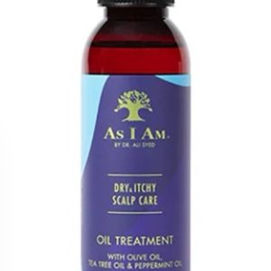 As I Am Dry & Itchy Scalp Care Oil Treatment With Olive Oil , Tea Tree Oil & Peppermint Oil 120mL(4oz